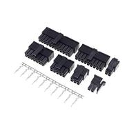 CXVFY Boîtier de Prise de connecteur Micro-/ 3.0, 10 Jeux de 3.0mm, 2 Broches 4 6 8 10 12 14 16 18 20 22 24 P, Coque mâle + Terminal Molex 43030(2x11 Circuits)