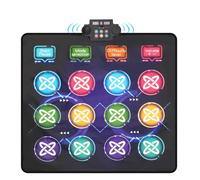 CXWLMAT Tapis de Danse Double Enfants pour Filles Garçons 3-12 Ans avec 3 Modes de Difficulté, Tapis de Jeu de Danse Antidérapant pour 2 Joueurs, Tapis Musical en PVC Sécurisé pour Intérieur/Extérieu