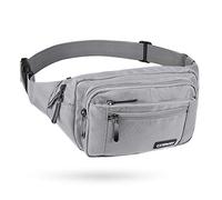 CXWMZY Sac Banane Femme Homme Sac Banane Multipoches Grande Capacité Imperméable Décontracté Sac Banane pour Disney Voyage Loisirs Cyclisme Course Randonnée Gris