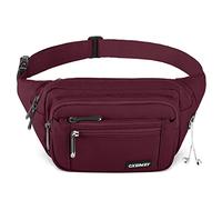 CXWMZY Sac banane unisexe pour adulte Ml_58, rouge bordeaux, Taille unique, Moderne