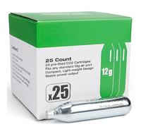 CXWXC Capsules de CO2 de CO2 8 g/12 g - Capsules de CO2 de haute pureté (99,9 %), boîtier en acier, sans huile et anti-fuite, clic Lock sans filetage - pour appareils à pression d'air et pneumatiques