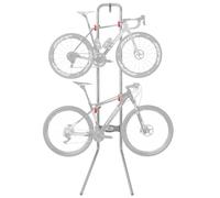 CXWXC Support Mural Vertical pour 2 Vélos, Rangement Vélo Gain de Place jusqu'à 54 kg, Porte-Vélo Réglable pour Garage & Appartement, VTT & Vélo de Route