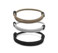cxxtkcxxlc Bracelets pour Homme Style Surfeur, Bande de marin surfeur réglable pour Homme et Femme, Bracelet Paracorde Réglable pour les Activités de Plein Air, le Sport et les（Noir Gris Kaki）
