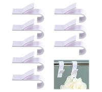 cxxtkcxxlc Crochet Radiateur Seche Serviette, 8PCS Crochet Serviette Salle De Bain, Crochet à serviettes Blanc pour Tous les Radiateurs Standards, Salle de Bain, Peignoir, Radiateur Cuisine WC