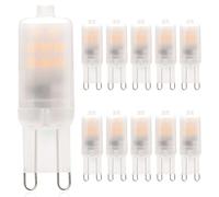 Cxyemt Ampoules LED G9 2W, Blanc Chaud 2700K AC220-240V, Lampe à Led à Douille G9, Non dimmable, Sans scintillement, Lot de 10