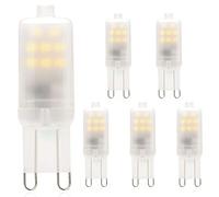 Cxyemt Ampoules LED G9 2W Équivalent à 15W 20W Halogène Lumière, Blanc Froid 6000K AC220-240V, Lampe à Led à Douille G9, non dimmable, Sans Scintillement, Lot de 5