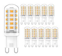 Cxyemt Ampoules LED G9 3W Équivalent à 28W 33W 40W Halogène Lumière Blanc Chaud 2700k, AC220-240V,Mini Lampe à ÉConomie D'ÉNergie,Non dimmables,Sans Scintillement,Paquet De 10