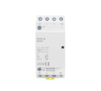 CXYFQUUK HCH8-25 Contacteur modulaire 4P 16A 20A 25A 4NO 4NC ou 2NO2NC 24V 110V 220V Contacteur domestique automatique type rail DIN 1 pièce (4P 25A 4NO AC110V)