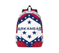 Cxzmnba Arkansas State Flag Sac à dos avec sangle réglable, parfait pour le travail, les voyages, l'université, sac tendance, Noir , S, Classique
