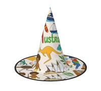 Cxzmnba Lot de 2 chapeaux colorés d'icônes australiennes pour Halloween, festivals, déguisements et cosplay, taille unique