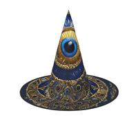 Cxzmnba Lot de 2 chapeaux de fête contre le mauvais œil, chapeau d'Halloween, accessoires de festival, déguisement et cosplay, taille unique