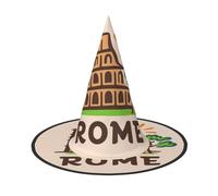 Cxzmnba Lot de 2 chapeaux de fête du Colisée de Rome avec arbre du soleil et des terres du soleil - Pour Halloween, festival, déguisement et cosplay, taille unique