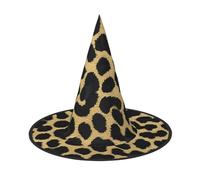 Cxzmnba Lot de 2 chapeaux noirs à imprimé léopard pour Halloween, festival, déguisement et cosplay, taille unique