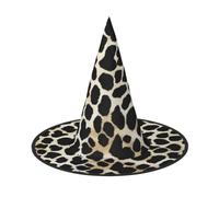 Cxzmnba Lot de 2 chapeaux noirs à imprimé léopard pour Halloween, festival, déguisement et cosplay, taille unique