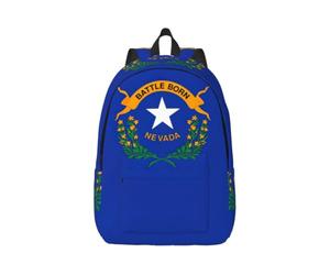 Cxzmnba Nevada State Flag Sac à dos avec sangle réglable, parfait pour le travail, les voyages, l'université, sac tendance, Noir , S, Classique