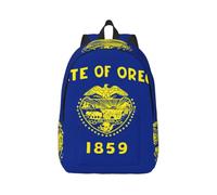 Cxzmnba Oregon State Flag Sac à dos avec sangle réglable, parfait pour le travail, les voyages, l'université, sac de mode, Noir , S, Classique