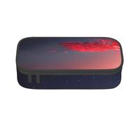 Cxzmnba Red Sky at Night Trousse à crayons étoilée pour garçons et filles, indispensable pour la rentrée scolaire, fournitures pour étudiants, trousse à crayons, Noir , Taille unique, Organiseur de