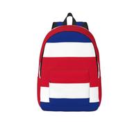 Cxzmnba Sac à dos drapeau du Costa Rica avec sangle réglable, parfait pour le travail, les voyages, l'université, sac tendance, Noir , S, Classique