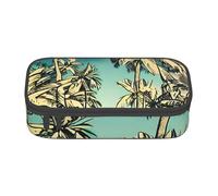 Cxzmnba Sketch Hawaï Trousse à crayons pour garçons et filles, indispensable pour la rentrée scolaire, fournitures pour étudiants, trousse à crayons, Noir , Taille unique, Organiseur de sac