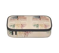 Cxzmnba Trousse à crayons américaine avec motif mexicain pour garçons et filles, indispensable pour la rentrée scolaire, fournitures pour étudiants, trousse à crayons, Noir , Taille unique, Organiseur