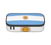 Cxzmnba Trousse à crayons drapeau argentin pour garçons et filles, indispensable pour la rentrée scolaire, fournitures pour étudiants, trousse à crayons, Noir , Taille unique, Organiseur de sac