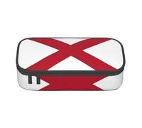 Cxzmnba Trousse à crayons drapeau de l'État de l'Alabama pour garçons et filles, indispensable pour la rentrée scolaire, fournitures pour étudiants, trousse à crayons, Noir , Taille unique, Organiseur