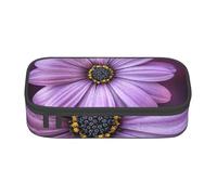 Cxzmnba Trousse à crayons motif chrysanthème violet pour garçons et filles, indispensable pour la rentrée scolaire, fournitures pour étudiants, trousse à crayons, Noir , Taille unique, Organiseur de