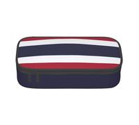 Cxzmnba Trousse à crayons motif drapeau de la Thaïlande pour garçons et filles, indispensable pour la rentrée scolaire, fournitures pour étudiants, trousse à crayons, Noir , Taille unique, Organiseur