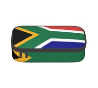 Cxzmnba Trousse à crayons motif drapeau de l'Afrique du Sud pour garçons et filles, indispensable pour la rentrée scolaire, fournitures pour étudiants, trousse à crayons, Noir , Taille unique