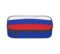 Cxzmnba Trousse à crayons motif drapeau russe pour garçons et filles, indispensable pour la rentrée scolaire, fournitures pour étudiants, trousse à crayons, Noir , Taille unique, Organiseur de sac