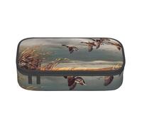 Cxzmnba Trousse à crayons pour garçons et filles - Motif canards sauvages - Pour la rentrée scolaire - Fournitures pour étudiants, Noir , Taille unique, Organiseur de sac