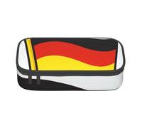 Cxzmnba Trousse à crayons pour garçons et filles - Motif drapeau allemand - Essentiel pour la rentrée scolaire - Fournitures pour étudiants, Noir , Taille unique, Organiseur de sac