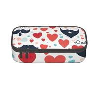 Cxzmnba Trousse à crayons pour la fête des pères - Pour garçons et filles - Indispensable pour la rentrée scolaire - Fournitures pour étudiants, Noir , Taille unique, Organiseur de sac