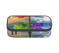 Cxzmnba Trousse à crayons Two Season Trees pour garçons et filles, indispensable pour la rentrée scolaire, fournitures pour étudiants, trousse à crayons, Noir , Taille unique, Organiseur de sac