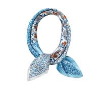 cxzymcln Écharpe de cou 100 % soie de mûrier 53,3 x 53,3 cm petite écharpe carrée pour femme emballée cadeau, Patchwork Fleur, 21x21 inches