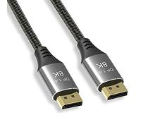 CY 3.0M Câble d'affichage DisplayPort vers DisplayPort Ultra-HD UHD pour Ordinateur Portable PC TV Câble DisplayPort 1.4 8K 60hz