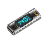 CY Adaptateur Affichage LED Intelligent Type-C Transparent Adaptateur d'extension USB-C Femelle vers Femelle USB4.0 40 Gbit/s 140 W Testeur de Surveillance de Tension de Courant Détecteur