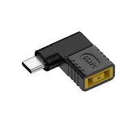 CY Adaptateur CC 20 V 11,0,4,5 mm rectangulaire Thinkpad X1 entrée vers USB-C type C sortie 90 ° prise d'alimentation à angle droit