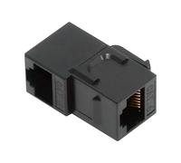 CY Adaptateur, coupleur UTP CAT6 Keystone coudé à 90 degrés, RJ45 Femelle vers Femelle, coupleur en Ligne UTP CAT6 Keystone, Noir