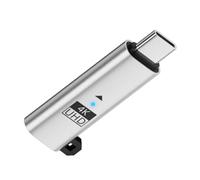 CY Adaptateur d'affichage virtuel Silver USB 4.0, USB 5.0, USB-C Type-C DDC EDID Dummy Plug Émulateur d'affichage fantôme sans tête 4K@60Hz Compatible avec Thunderbolt 3/4/5