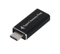 CY Adaptateur d'affichage virtuel USB-C Type-C DP-Alt Mode DDC EDID Prise factice Émulateur d'affichage fantôme sans tête Couleur Noire 4K à 17 Hz