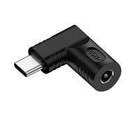 CY Adaptateur DC 20 V Jack 4,0 x 1,7 mm Entrée vers USB-C Type C Sortie 90° Fiche d'alimentation à angle droit 65 W