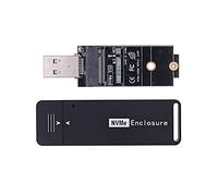 CY Adaptateur de boîtier SSD M.2 NVME USB 3.1 Gen2 10 Gbit/s vers NVME PCI-E M-Key Boîtier externe pour SSD NVMe M-Key M.2 2242 mm 2230 mm