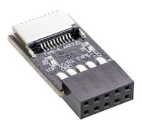 CY Adaptateur d'extension mâle pour Prise de Panneau Avant USB 3.1, Type A, Type E vers USB 2.0, 9 Broches, 10 Broches, pour Carte mère