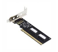 CY Adaptateur PCIE4.0 PCI-Express 16x vers Double Oculink SFF-8612 SFF-8611 8X VROC pour Carte mère SSD