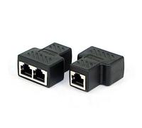 CY Adaptateur STP UTP Cat6 RJ45 8P8C prise vers double répartiteur RJ45 réseau Ethernet cordon adaptateur