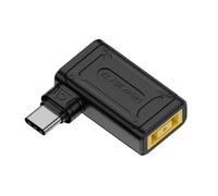 CY Adaptateur Thinkpad X1 - Prise rectangulaire 140W 100W, entrée vers USB-C Type-c, Prise d'alimentation coudée à 90 degrés, Adaptateur de Charge pour téléphone Portable