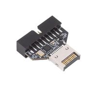 CY Adaptateur Type-E IDC Socket USB 3.1 Panneau Avant en-tête vers USB 3.0 20 Broches Adaptateur d'extension d'en-tête avec CH334P pour Carte mère de Bureau