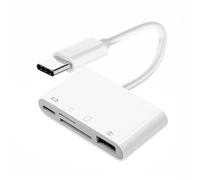 CY Adaptateur USB 2.0 Type C USB-C vers TF Micro SD SDXC USB femelle lecteur de cartes PD 27 W pour ordinateur portable, tablette, téléphone