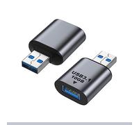 CY Adaptateur USB 3.0/3.1 type A femelle vers USB 3.0/3.1 A mâle adaptateur de données 10 Gbps extension pour ordinateur portable de bureau